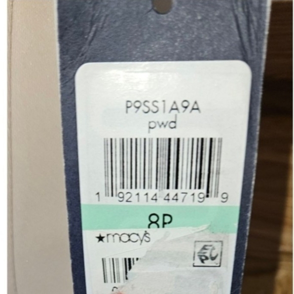 TOMMY HILFIGER Powder Pink Mock Neck Zip Front Scuba Sheath Dress Size 8P - Picture 15 of 16